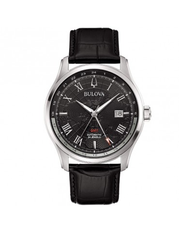 Bulova Men's Watch - Wilton GMT Mechanical Automatic 43mm Black - 0