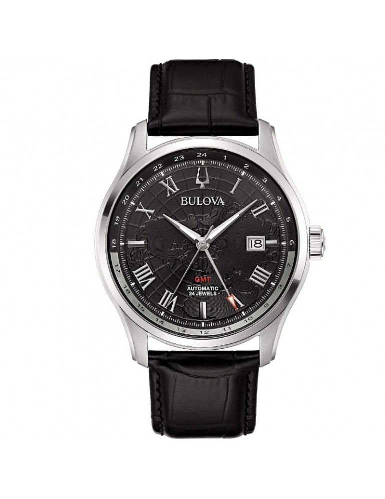 Bulova Men's Watch - Wilton GMT Mechanical Automatic 43mm Black - 0