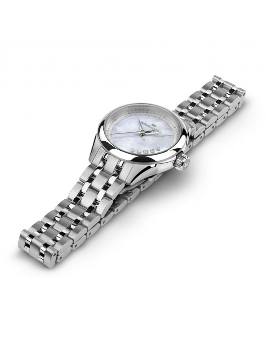 Hamilton Ladies Watch - Jazzmaster Lady Quartz 26mm Mother of Pearl with Natural Diamonds - 0