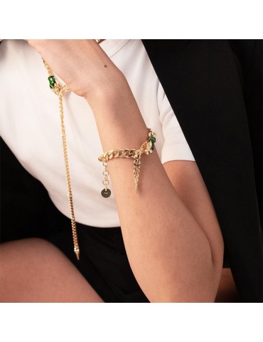 Bracciale Unoaerre - Classica - Groumette - Serpente - Verde-8EXB0014G 2
