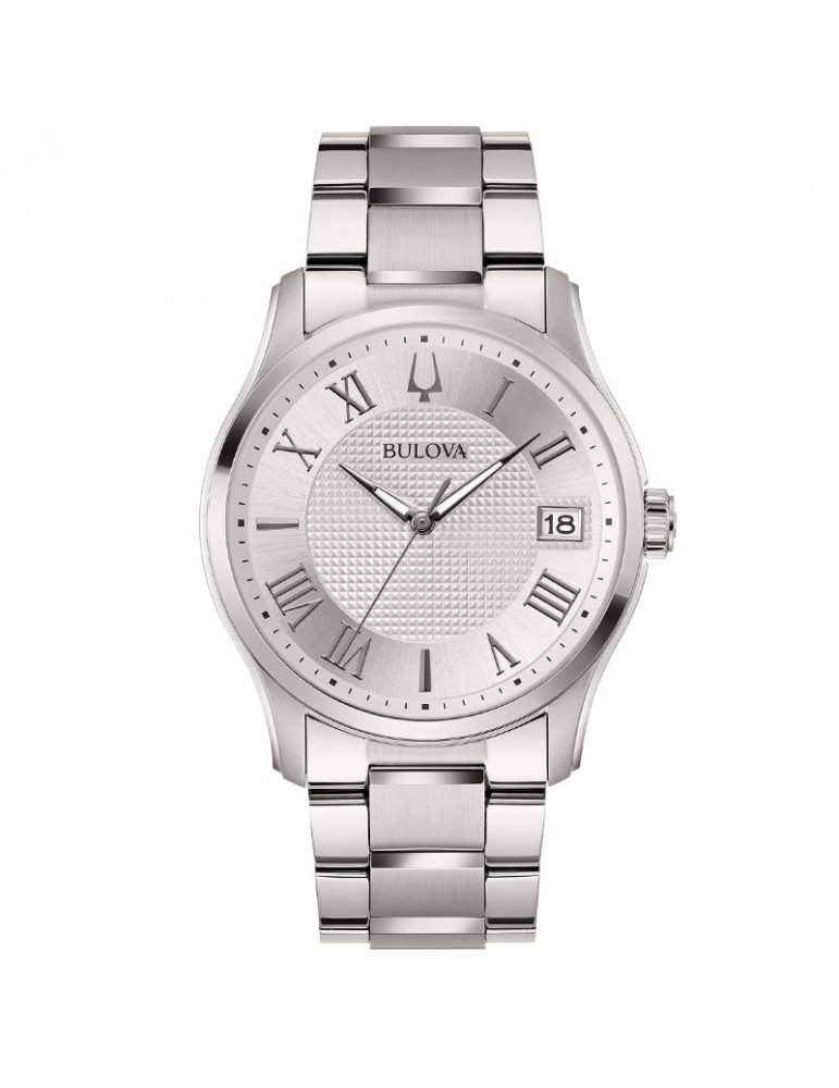 Orologio Bulova Uomo - Wilton Tempo - Data 41mm Argento - 96B391
