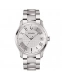Bulova Men's Watch - Wilton Time and Date 41mm Silver - 0