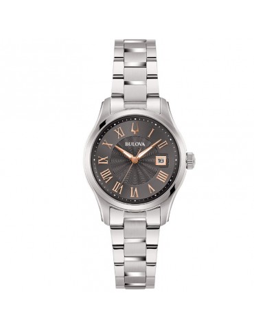 Bulova Woman's Watch - Wilton Time and Date 29 mm Anthracite Ros - 0 2