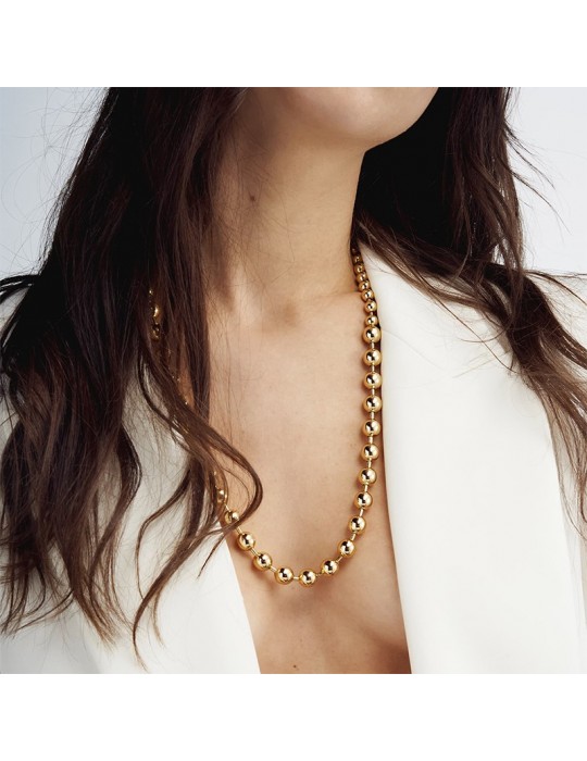 Unoaerre Necklace - Gold Chains - Scaled Shot - EXH5204G