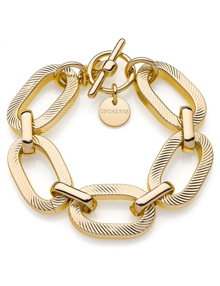 Bracciale Unoaerre - Square Gold - Catena Forzatina - 4EXB0055
