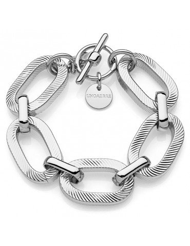 Unoaerre Bracelet - Square - 925% Silver - Forced Chain-4EXB0055B