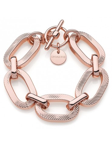 Bracciale Unoaerre - Square - Rose Gold - Catena Forzatina - 4EXB0055R