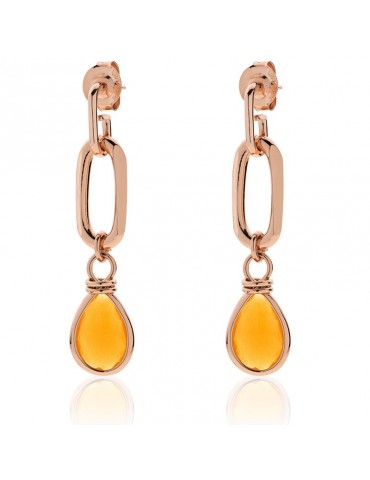 Orecchini Unoaerre - Classica - Pendente - Cristallo Ambra - 6EXO0038R