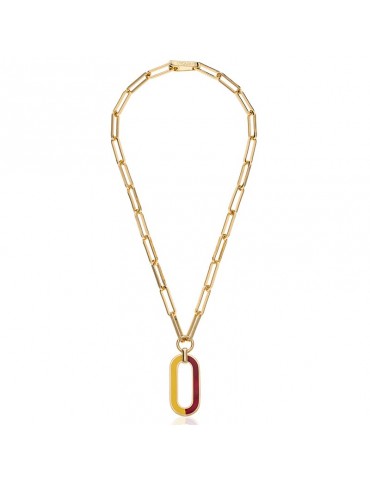 Collana Unoaerre - Colors - Catena -Pendente-Giallo-Rosso-7EXH0014003B
