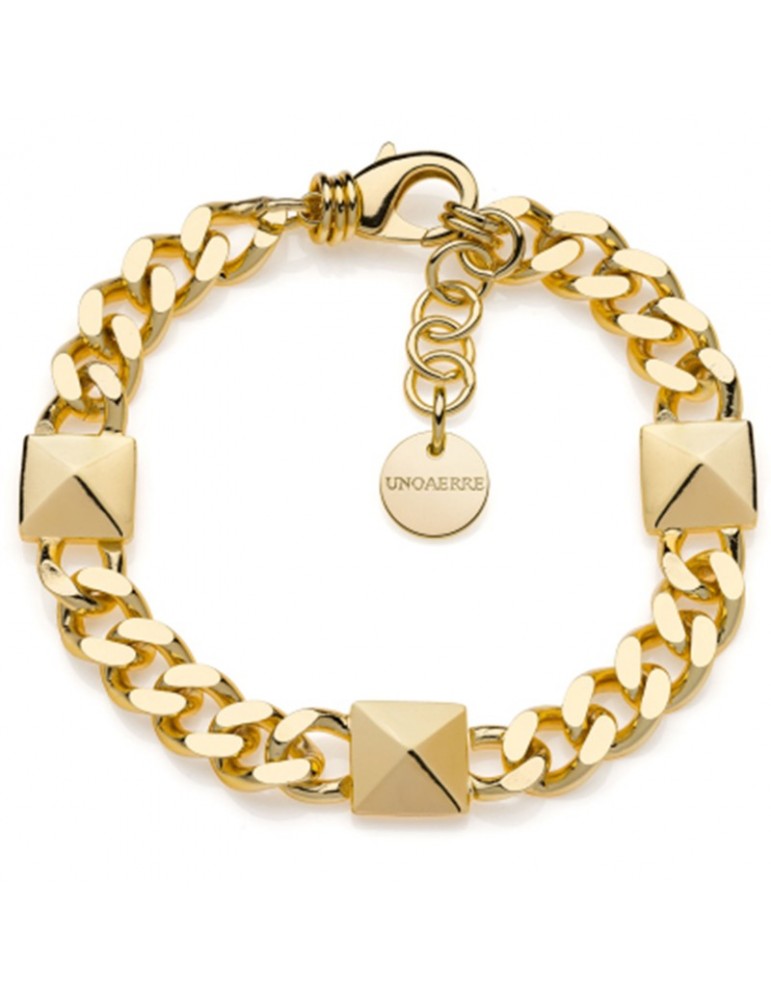 Bracciale Unoaerre - Piramidi - Catena Groumette - Gold - 8EXB0024G