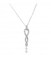 Davite & Delucchi Woman's Necklace - White Gold Pendant with Natural Diamonds - 0
