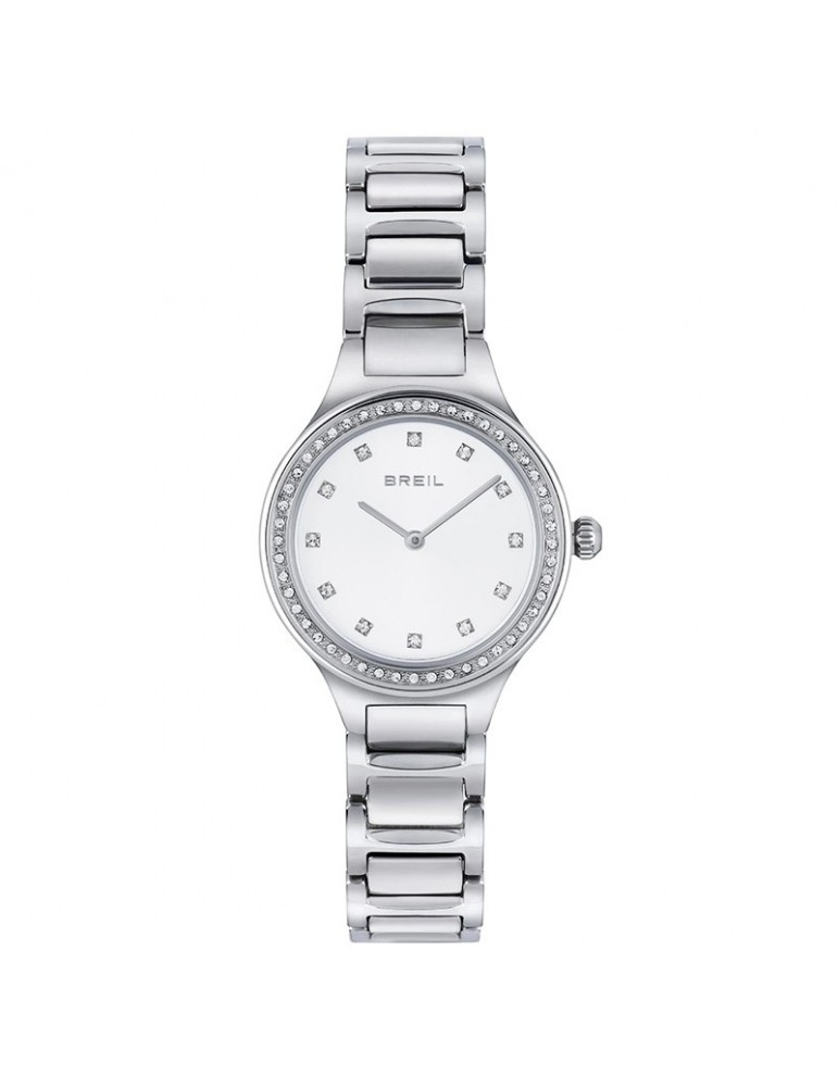 Breil Watch - Sheer - Only Time - 32 mm - Silver -Crystals-TW1966