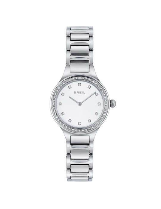 Orologio Breil - Sheer - Solo Tempo - 32 mm - Silver -Cristalli-TW1966