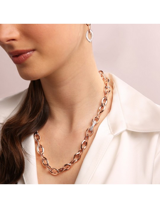 Collana Bronzallure-Altissima-Maglia Marquise-Cubic Zirconia-WSBZ01111WR