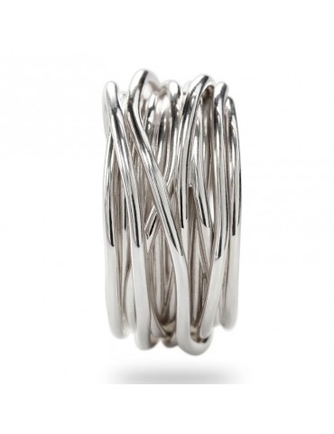 Rubinia Woman's Ring - Filodellavita Classic 13 Wires in 925% Silver - Size 16 - 0 2