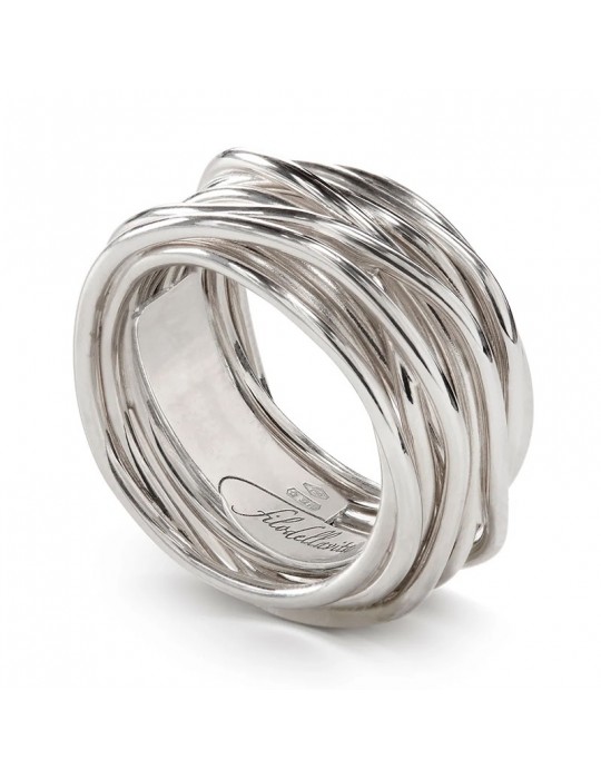 Rubinia Woman's Ring - Filodellavita Classic 13 Wires in 925% Silver - Size 18 - 0