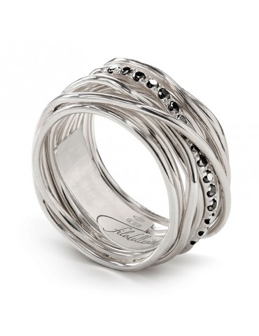 Anello Rubinia - Filodellavita - 13 Fili - Diamanti Neri - AN13ABN