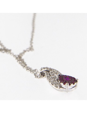 COLLANA CON RUBINO E DIAMANTI DAVITE & DELUCCHI - 0 2