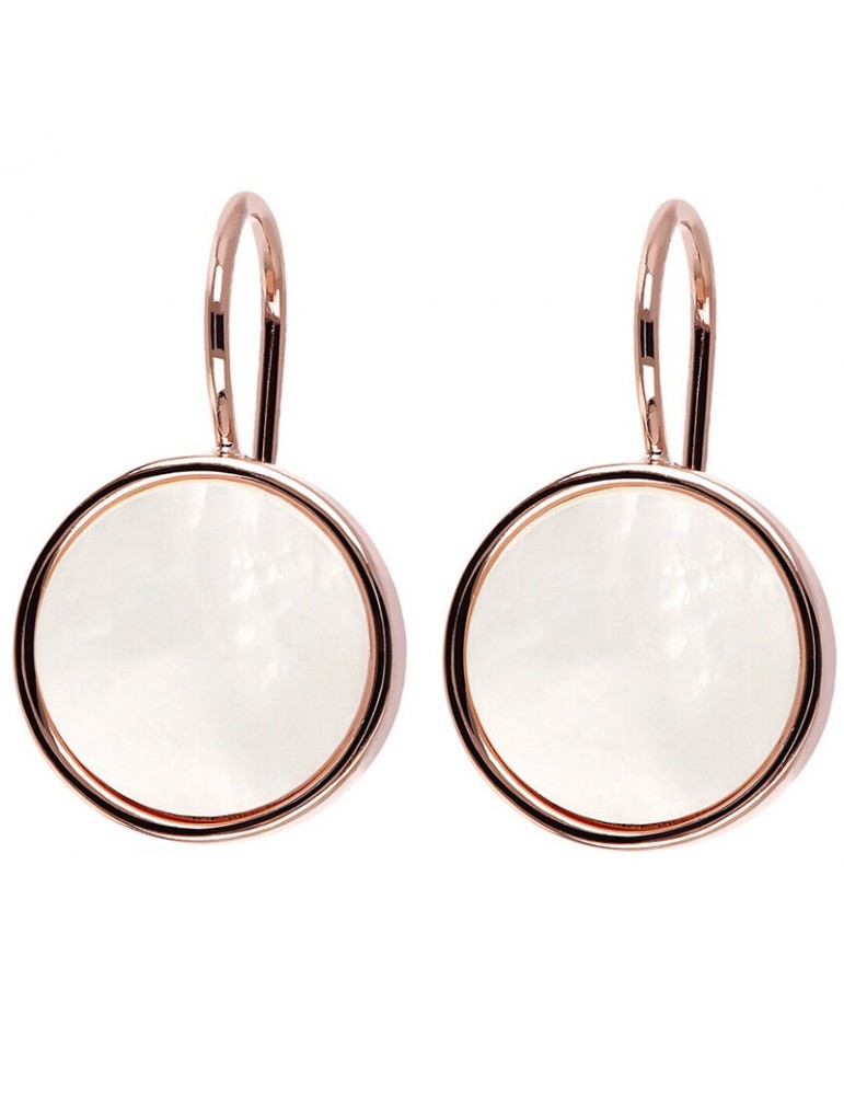 Bronzallure Earrings - Alba - Pendants - Disc-Mother of Pearl-WSBZ01321WM