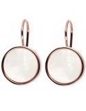 Bronzallure Earrings - Alba - Pendants - Disc-Mother of Pearl-WSBZ01321WM