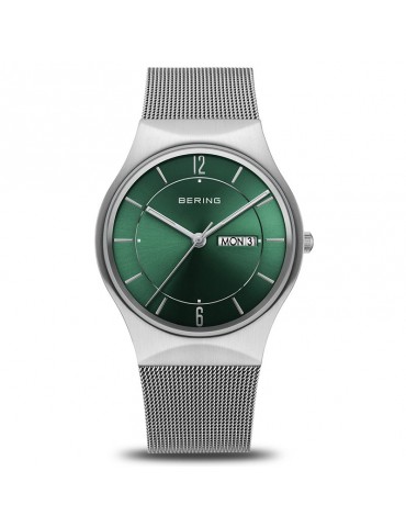 Orologio Bering - Classic - Tempo e Data -Verde-38mm-Silver-11938008DD