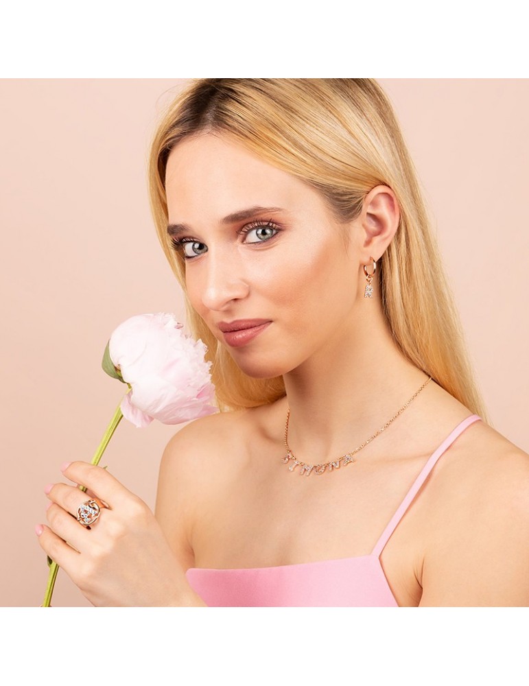 Ring for Women - My Bronzallure - Letter A-Cubic Zirconia-WSBZ01976.A