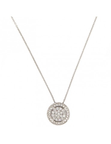 Picca Woman's Necklace - in White Gold with Natural Diamonds - 0