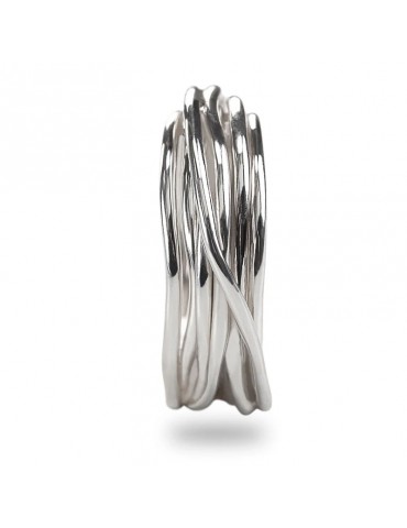 Rubinia Woman's Ring - Filodellavita Classic 7 Wires in 925% Silver - Size 20 - 0 2