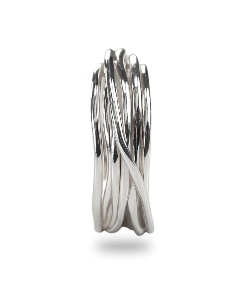 Rubinia Woman's Ring - Filodellavita Classic 7 Wires in 925% Silver - Size 20 - 0