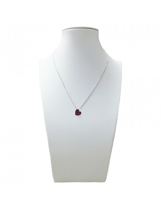 Collana Davite & Delucchi con Cuore di Rubini da Donna - 0