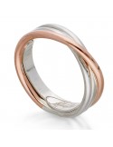 Anello Rubinia - Filodellavita - 3 Fili - Argento 925% - Oro Rosa - AN8AR