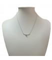 Davite & Delucchi Woman's Necklace - White Gold Heart Pendant with Natural Diamonds - 0