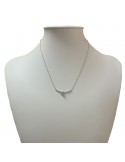 Davite & Delucchi Woman's Necklace - White Gold Heart Pendant with Natural Diamonds - 0