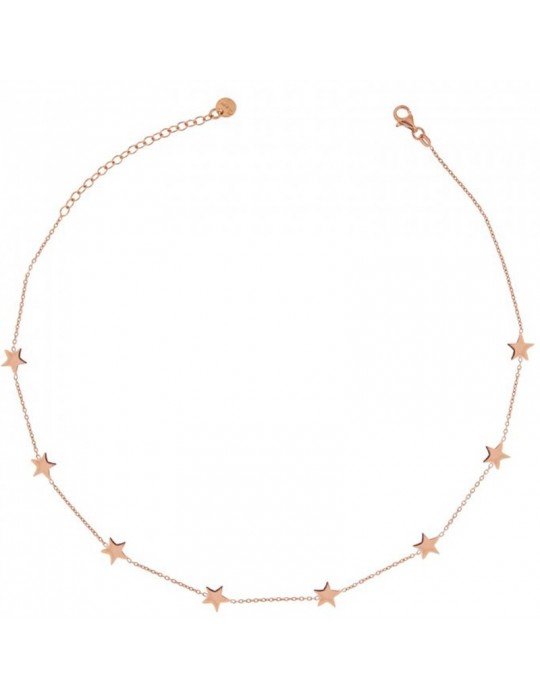 Rue Des Mille Necklace - Goldenfall - Rose Gold - Stars - GRCAT8STE