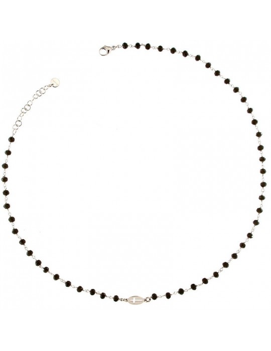 Collana Rue Des Mille - Tangle - Pietre Verdi - Croce - GRU01M2PV Collana Rue Des Mille - Tangle - Pietre Verdi - Croce - GRU01M2PV