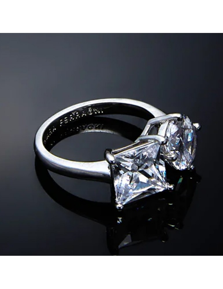 Chiara Ferragni Woman's Ring  - Princess Silver with White Zircons - 10 - 0