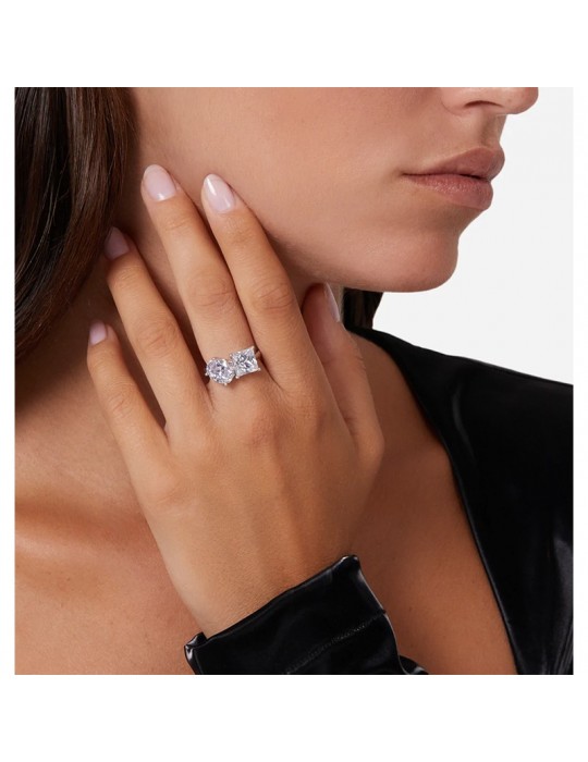 Chiara Ferragni Woman's Ring  - Princess Silver with White Zircons - 10 - 0