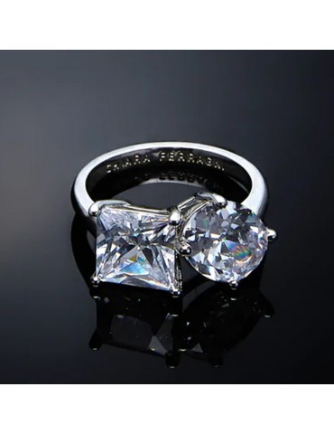 Chiara Ferragni Ring Woman - Princess Silver with White Zircons - 14 - 0 2