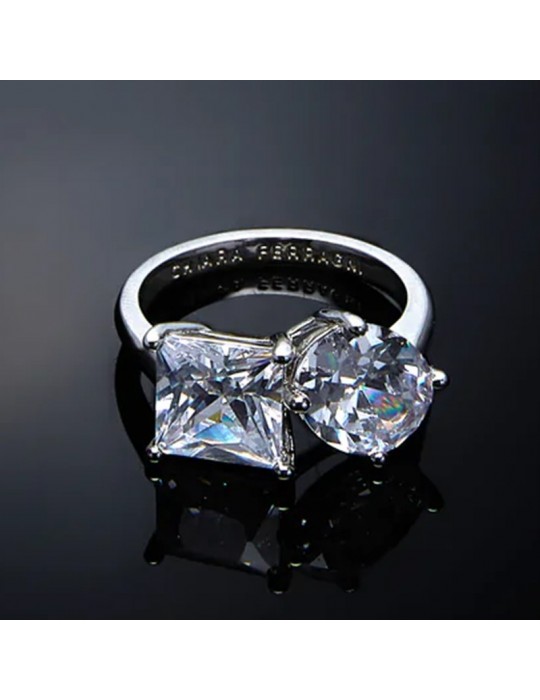 Anello Chiara Ferragni - Princess Silver con Zirconi Bianchi - 16 - J19AVU07016