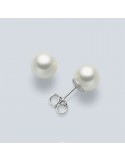 Orecchini Nimei - Oro Bianco 18 Carati - Perle Akoya 5,5 - 6 mm - PAA556BN