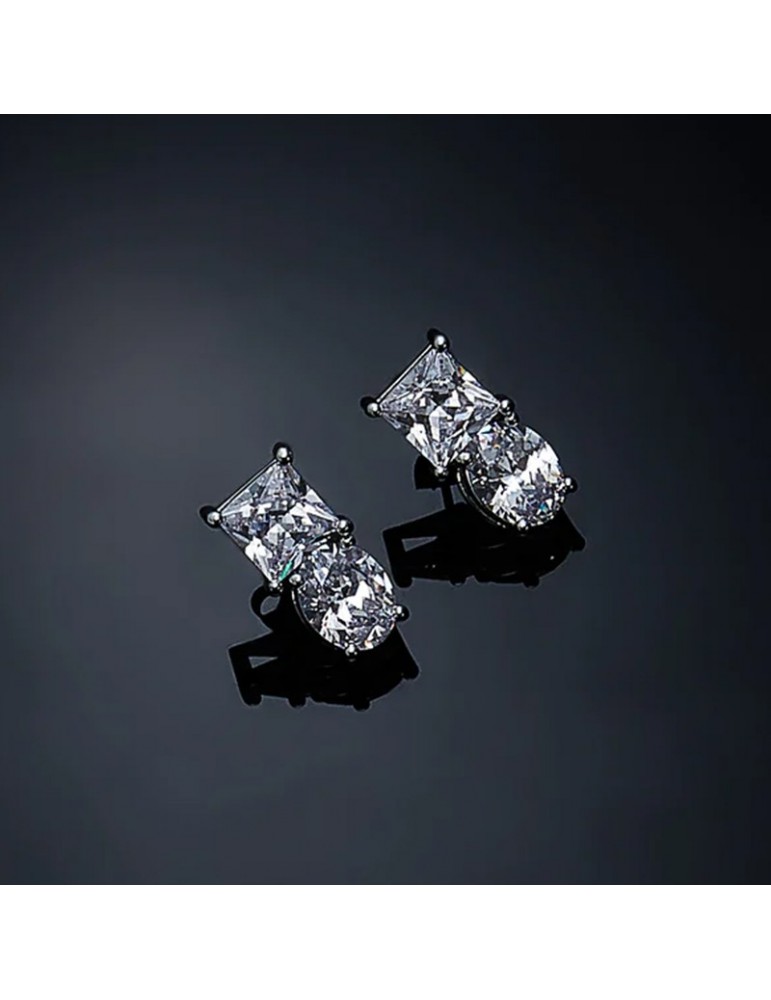 Orecchini Da Lobo In Argento 925 Con Zirconi - GioiaPura | Design Elegante E Moderno - Foto 6