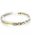 Bracciale Zancan - Hi-teck - Acciaio 316L - PVD Gold - UHB070