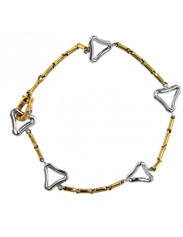 Bracciale Chimento - Accenti - Oro Giallo - Triangoli - Oro Bianco - 1B03177ZB2180 2