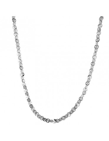 Chimento Woman's Necklace - Tradition Gold Accents in 18K White Gold 50 cm - 0