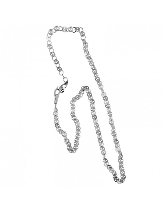 Chimento Woman's Necklace - Tradition Gold Accents in 18K White Gold 50 cm - 0