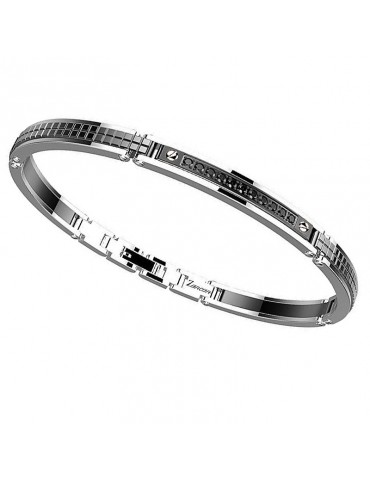 Bracciale Zancan - Hi-Teck - Acciaio 316L - PVD Nero - Spinelli-UHB072