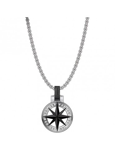 Collana Zancan - Hi-Teck - Acciaio 316L - Rosa dei Venti - EHC156