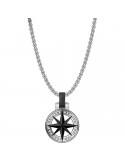 Collana Zancan - Hi-Teck - Acciaio 316L - Rosa dei Venti - EHC156