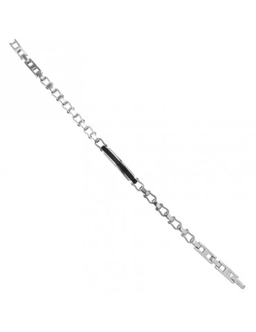 Bracciale Zancan  - Hi-Teck - Acciaio 316L - Spinelli Neri - EHB247 2