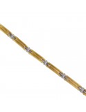 Zancan Bracelet - Hi-Teck - 316L Steel - Yellow Gold PVD - UHB040